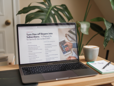 Turn one-off buyers into subscribers: a playbook for service-based SMEs