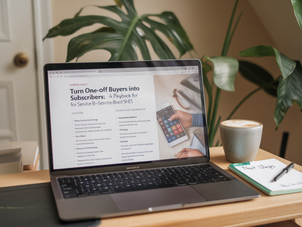 Turn one-off buyers into subscribers: a playbook for service-based SMEs