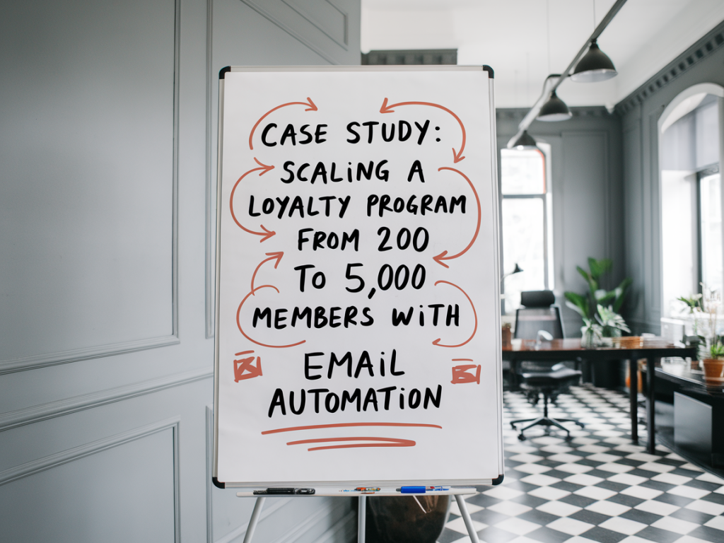 Case study: scaling a loyalty program from 200 to 5,000 members with email automation