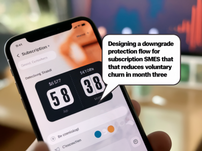 Designing a downgrade-protection flow for subscription SMEs that reduces voluntary churn in month three