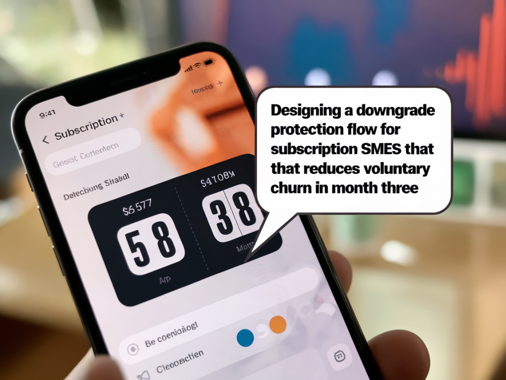 Designing a downgrade-protection flow for subscription SMEs that reduces voluntary churn in month three