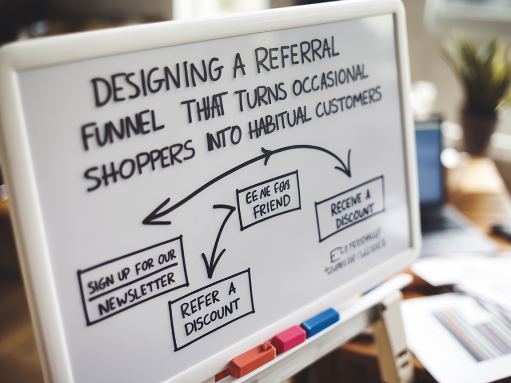 Designing a referral funnel that turns occasional shoppers into habitual customers