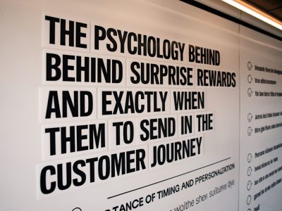 The psychology behind surprise rewards and exactly when to send them in the customer journey