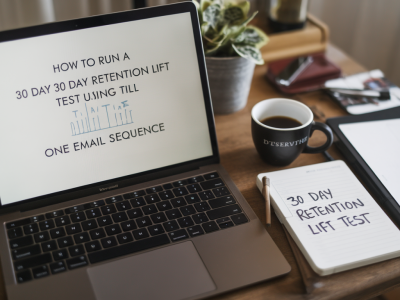 How to run a 30-day retention lift test using till data and one email sequence